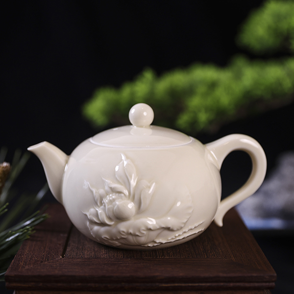 大宋定窯白瓷茶壺——荷香壺